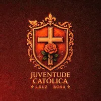Logo do grupo Juventude Católica – Cruz & Rosa ⚜️